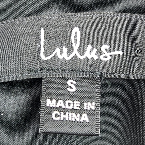 Lulu's LBD Little Black Dress Adjustable Straps Asymmetrical Slip Dress Small - Picture 7 of 8